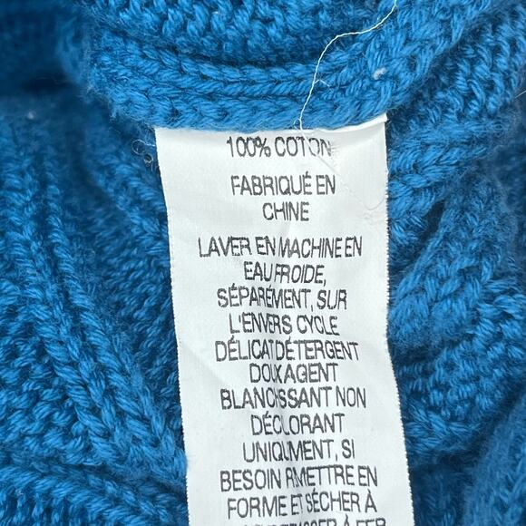 L.L. Bean Vintage Women's Classic Cable-Knit Crew Neck Sweater Size S y2k Preppy - Picture 4 of 4
